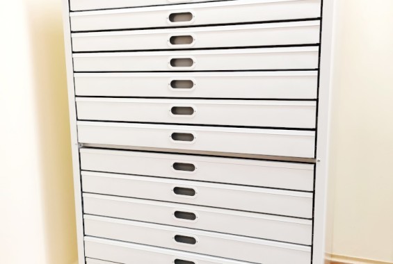 Шкаф (тумба) большого формата с ящиками для чертежей